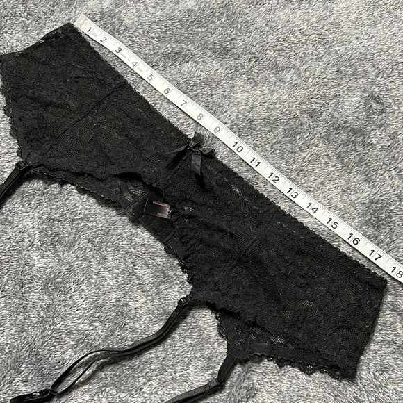 Dreamgirl Black Lace Stretch Garter Belt Plus Size O/S Queen - Picture 9 of 11